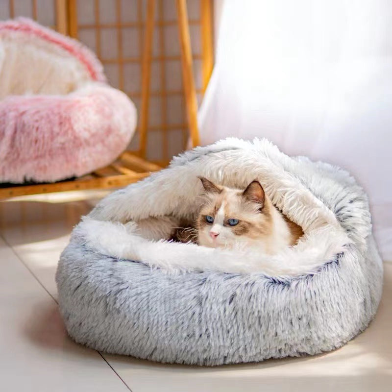 ShellNest Covered Cat Bed