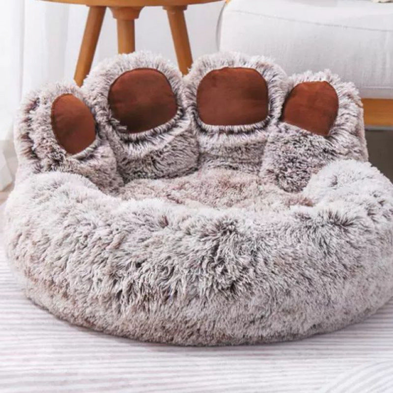 PawNest Warm Fleece Lined Dog Bed