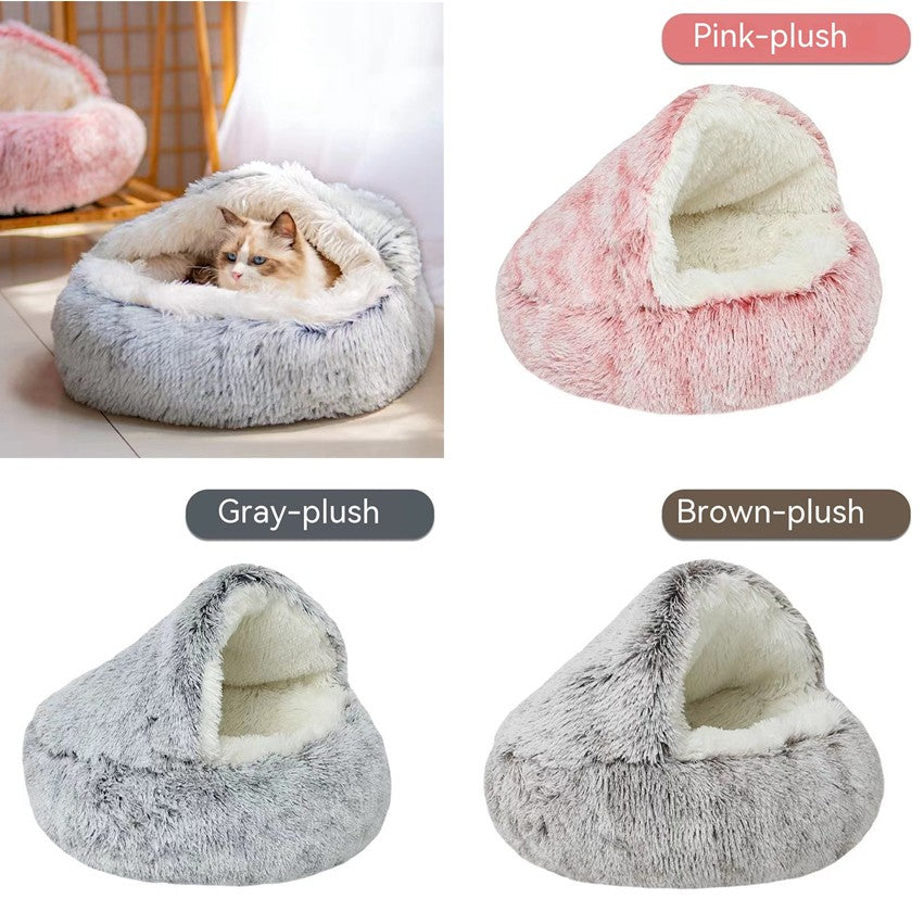 ShellNest Covered Cat Bed
