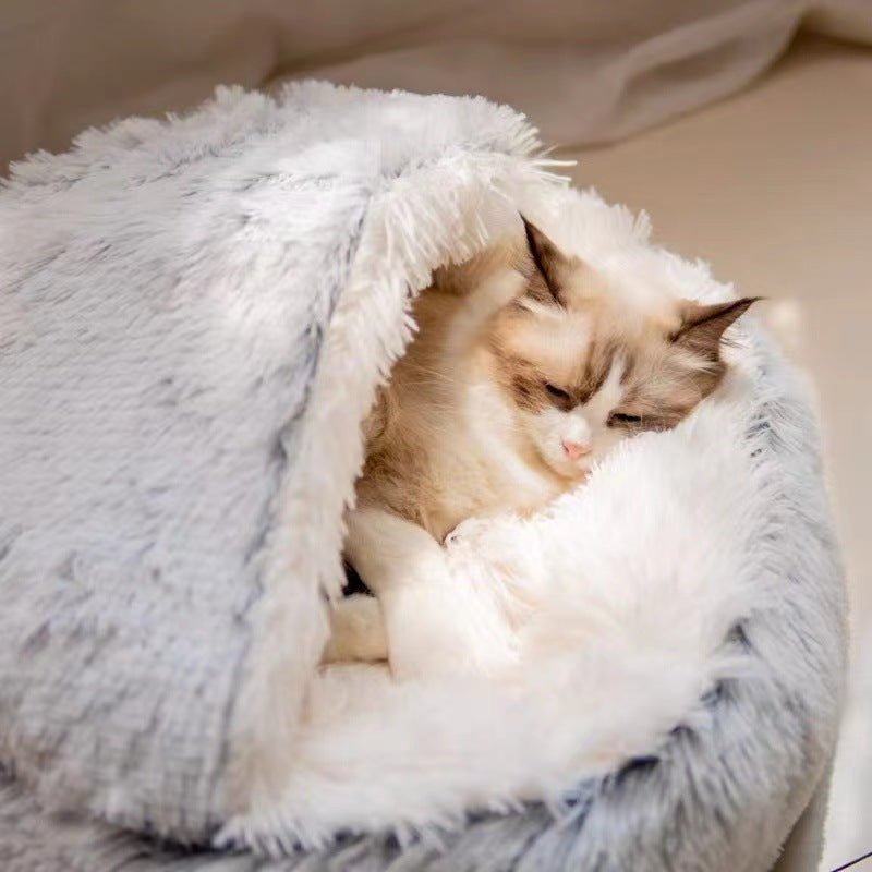 ShellNest Covered Cat Bed