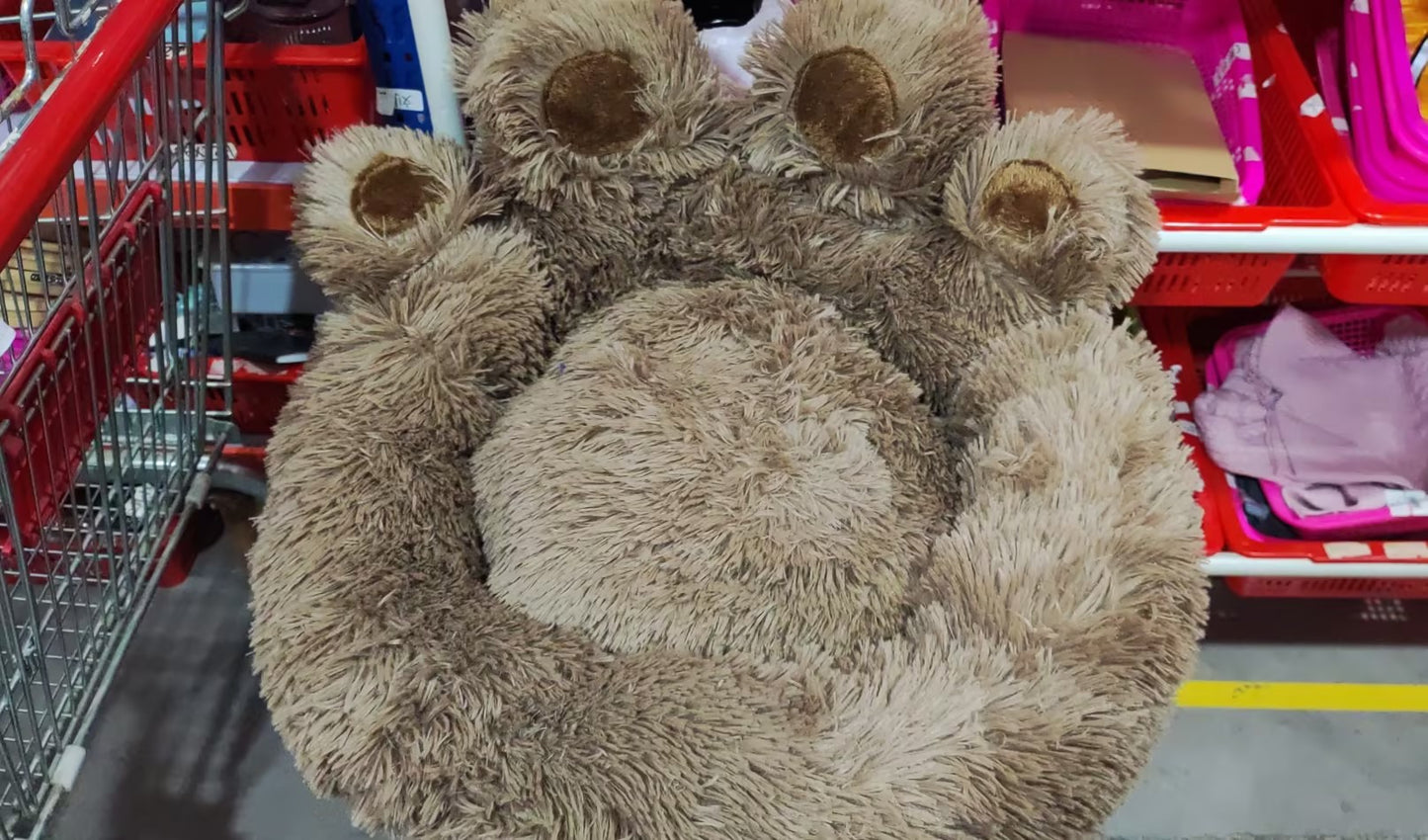 PawNest Warm Fleece Lined Dog Bed