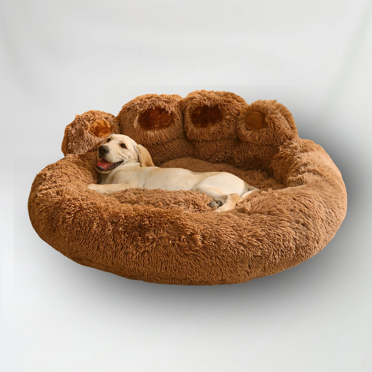 PawNest Warm Fleece Lined Dog Bed