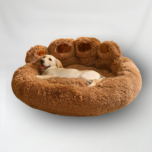 PawNest Warm Fleece Lined Dog Bed