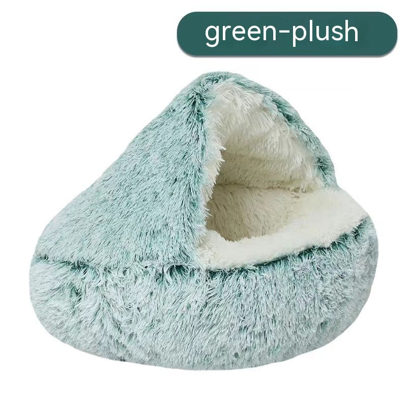ShellNest Covered Cat Bed